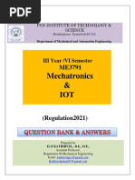 1unit III Me3791 Mts & Iot QB With Answer