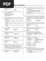 Chapter Test-1 (The Living World)