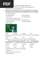 Asesment Diagnostik Bahasa Inggris Kelas 8