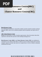 Block Resource Centre (BRC) and