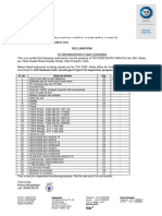 Declaration For Instrument Omni Scan MX 2