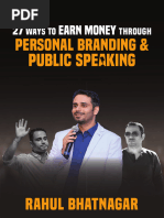 27 Ways To Earn Money Through Personal Branding & Public Speaking