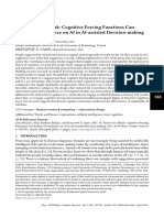 To Trust or To Think: Cognitive Forcing Functions Can Reduce Overreliance On AI in AI-assisted Decision-Making