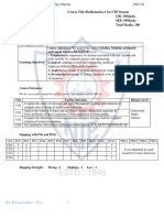 CS I Sem Mathematics 1 BMATS101