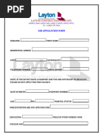 Layton Application Form and Interview