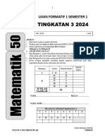 Tingkatan 3 2024: Ujian Formatif 1 Semester 1