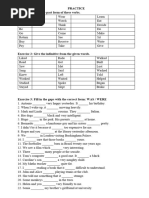 Simple Past Tense