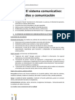 Tema 2 'El Sistema Comunicativo, Medios y Comunicacion'