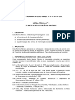 nt11 PLANOS DE INGTERVENÇÕES DE INCENDIO