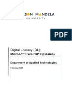 03 DL MS EXCEL (Basics) Learning Material Updated