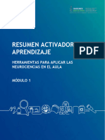 Neurociencias ResumenActivador Aprendizaje Mód 1