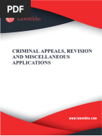 Criminal Appeals Revision and Miscellaneous Applications