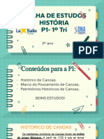 Trilha de Estudos - História - 1° TRI