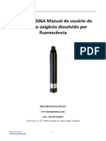 HS-RDO28206A Manual de Instruções Do Sensor de Oxigénio Dissolvido