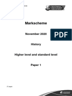 Paper One 2020 November Markscheme