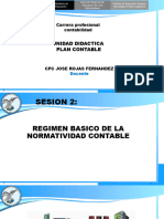 SESION 02 PLAN CONTABLE Regimen Basico de La Normatividad Contable