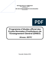 Programme Bepc Corrige