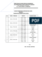 Jadwal Ujian Madrasah Mi 2023-2024