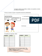 Actividades de Multiplicación y División 3 Grado 2019