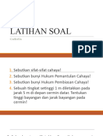 Latihan Soal Cahaya