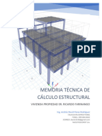 Memoria Técnica - Sr. Ricardo Farinango