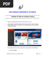 MMU PAYMENT OF FEES VIA STUDENTS PORTAL - Revised 2