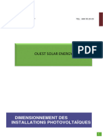 DIMENSIONNEMENT DES Equipements Solaires