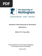 Synthesis of Nanomaterials For Biomedical Applications