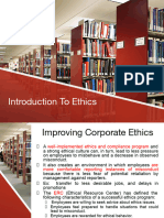 Improving Corporate Ethics - PPTX PE