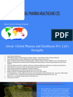 Export Growth Proposal For Global Pharma and Healthcare Chennei