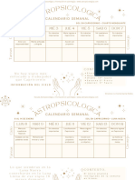 Enero Organizador Semanal Astrologico