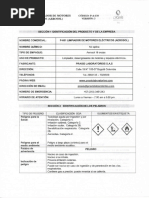 P-881 Limpador de Motores - Ficha de Seguridad