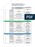 Jadwal Mata Pelajaran SMP Sains