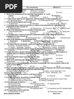 Superb Academy: Test # 8.2 Wave Introduction Physics-I