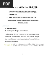 Darasi Na 1 Daurar Hukunce Hukuncen Aikin Hajji DR Abdurrahman Sani