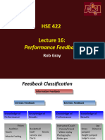 Lecture 16 - Performance Feedback