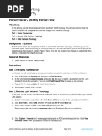 12.1.9 Packet Tracer - Identify Packet Flow