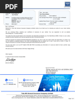 Your Policy Details: Jay Prakash: Tata AIG General Insurance Company Limited