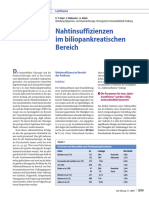 Nahtinsuffizienzen Im Biliopankreatischen Bereich: Leitthema