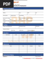 BHP - Application Form