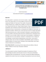 A Contribuição Dos Estudos de Geomorfologia Fluvial em Planos de Manejo de Ucs