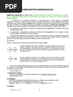 QUIMICA.4toU2 2024compuestos Inorgánicos