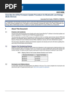 Infineon-AN214896 Over The Air (OTA) Firmware Update Procedure For Bluetooth Low Energy (BLE) Devices-ApplicationNotes-v03 00-EN