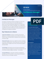 CertSecure Manager Datasheet