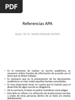 Orientaciones para Citar Según Normas APA