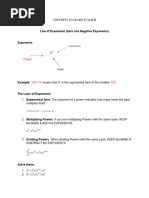 Concepts To Learn in Math