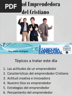 Actitud Emprendedora Del Cristiano. Hno. Walter Rodríguez