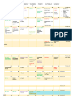 2023 Timetable:Schedule