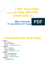 Term Paper 2023 Guidelines For BBA