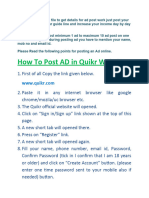 How To Post AD in Quikr Olx Website